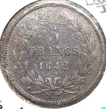 1842-BB Francia 5 Franchi
