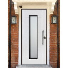 Porta blindata con vetro - porta,