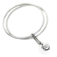 TRUDI bracciale schiava doppio in argento 925 ‰ pendente lumaca Listino €128