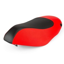 Sella str8 nero rosso piaggio - sella, nero/rosso