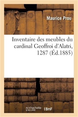 Inventaire des meubles - des,