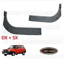 2x Coppia Prolunga Battitacco Batticalcagno Dx e Sx Neri Fiat Panda 141 86 A 03