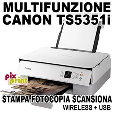 STAMPANTE MULTIFUNZIONE CANON TS5351i INKJET A COLORI WIFI+USB COLORE BIANCO