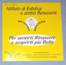 LOCANDINA ISTITUTO ESTETICA CENTRO BENESSERE GIULIANA 2003 CASTEL D'AZZANO VERON
