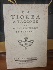 Filippo Sgruttendio De Scafato, La tiorba a taccone dialetto napoletano Porcelli