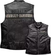 Harley Giubbotto Uomo Vera Pelle Caffè Moto Biker Nero Moto
