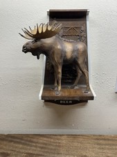 Insegna Vintage Birra Olympia Montaggio a Parete Serie Wildlife 3D ~ Figura Alce Toro