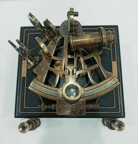 Antico sestante nautico - , ottone