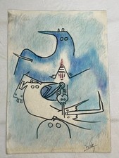 Wifredo Lam disegno e quadro