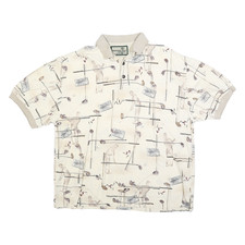 DOCKERS Uomo Crema Golf Motivo