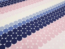 Tessuto cotone felpa a pois