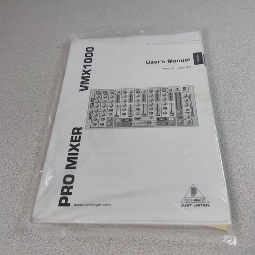 Behringer pro mixer vmx1000 - pro,
