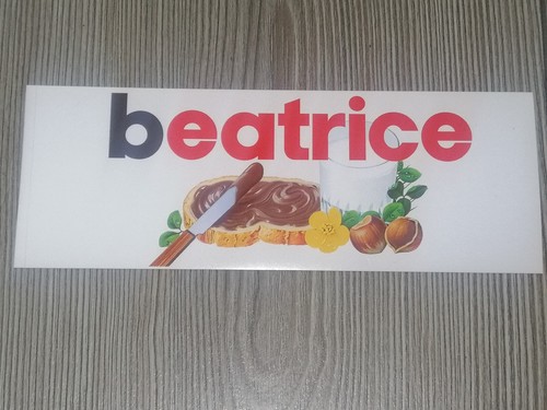 Adesivo nutella originale nome - nutella,