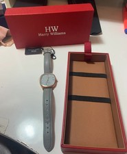 Orologio harry williams nuovo cinturino grigio completo di scatola
