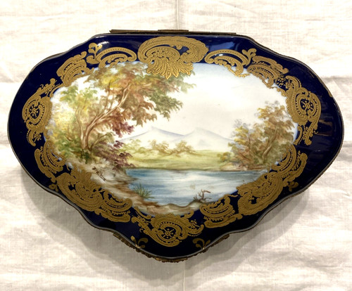 Sevres porcellana portagioie - -,