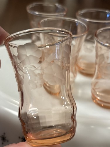 Set bicchieri vintage rosa - 6,