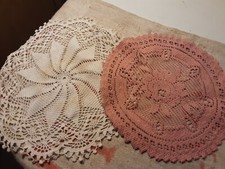 2 CENTRINI ROTONDI FATTI A MANO DIAMETRO 36 E 27