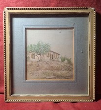 Disegno Antico. Disegno su carta, firmato e datato; cm 22x22; disegno, cm 12x13