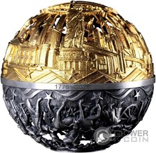 RIVOLUZIONE E LIBERTÀ Filigrana Sferica 2 Oz Moneta Argento 5$ Samoa 2026