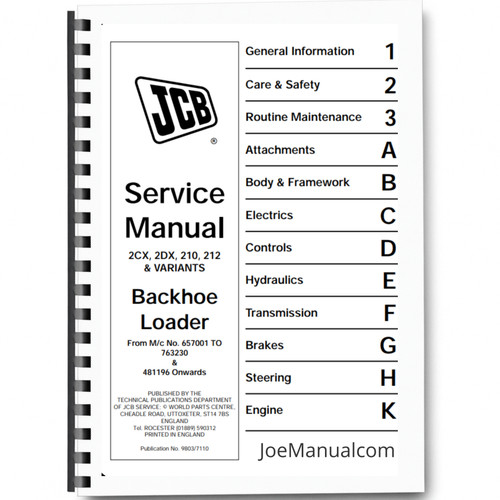 Jcb 2cx 2dx 210 - jcb,