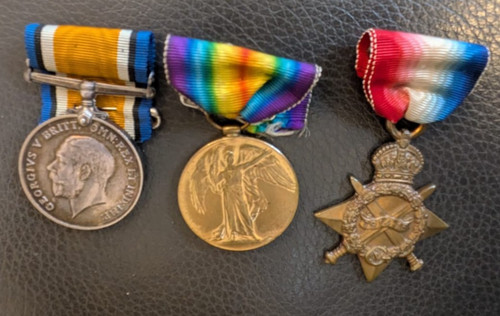 Ww1 medal set 1914 star - ww1,
