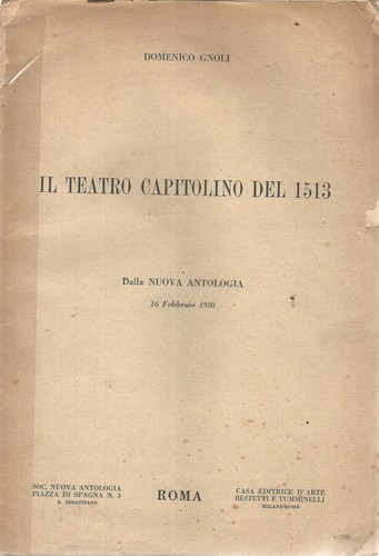 Teatro capitolino del 1513 - capitolino,