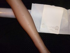 COLLANT RUSCUS VELATO 10 DEN MARRONE POIS TUTTONUDO TAGLIA II  44 - 46 VINTAGE