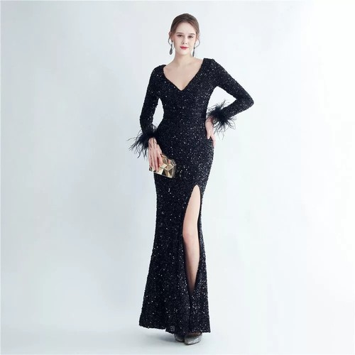 Vestito abito elegante lungo - vestito,