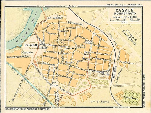 Cartina geografica città - città, di