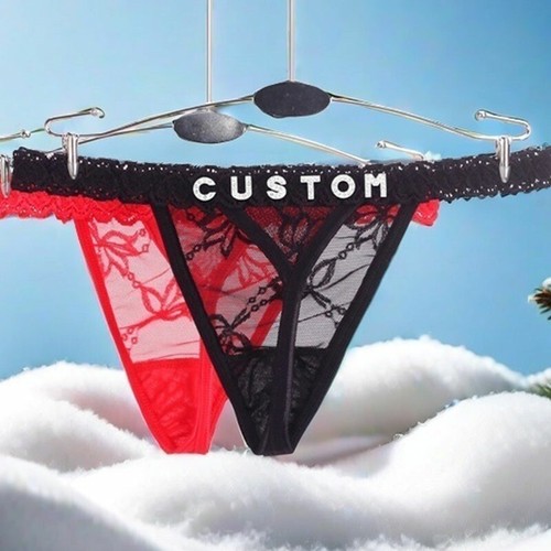 Custom letters thong panties - custom,
