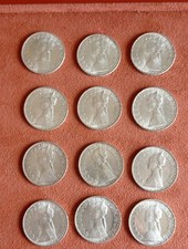 LOTTO DI 12 MONETE - 500 LIRE