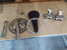 GUARNITURA CAMPAGNOLO 39/52 + A PARTE 42,1 SELLA,COPPIA PEDALI CON PUNTALE ZEUS