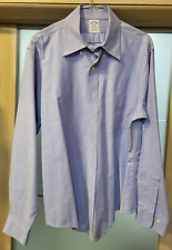 CAMICIA UOMO BROOKS BROTHERS TG. 15 1/2 33 AZZURRA CELESTE - 100% ORIGINALE