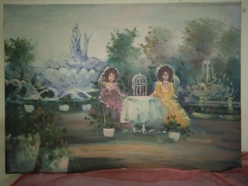 Quadro scena francese dipinto - scena,