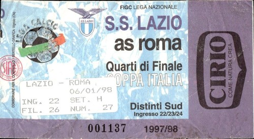Biglietto stadio lazio as - s.s,
