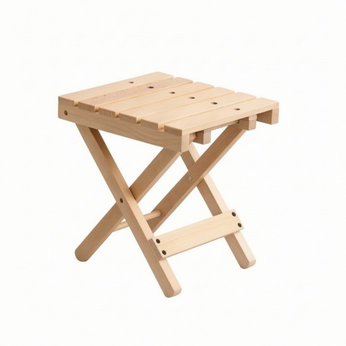 Sgabello pieghevole legno - pieghevole, in