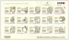 2015 italia foglietto expo - -,