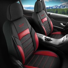 Auto Rivestimenti Sedili per Volvo V40 IN Nero-Rosso