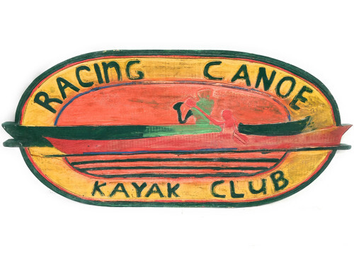 Insegna canoa corsa - corsa,, kayak