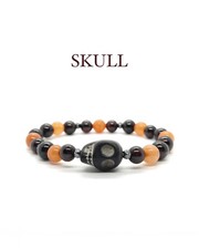 Bracciali teschio donna in pietra / skull bracelets