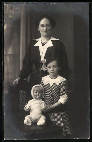Cartolina mamma con - figlia, e