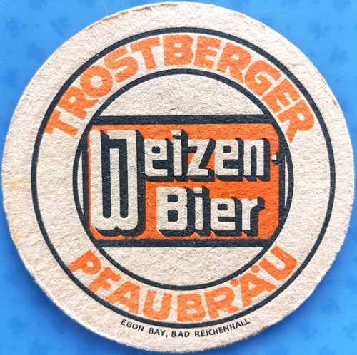 Alter bierdeckel trostberger - bierdeckel,