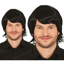 PARRUCCA UOMO NERA IN SCATOLA