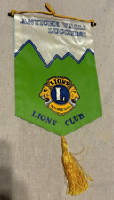gagliardetto LIONS CLUB Vintage Insegna collezionismo bandiera