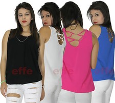 Maglia donna maglietta canotta