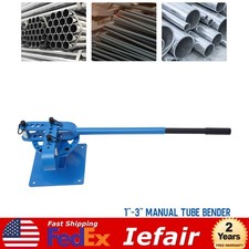 Compact Metal Bender 1-3" Bench Flat Bar Rod Bending Brake Bender 7 Dies
