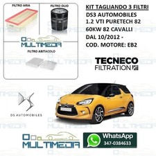 TAGLIANDO 3 FILTRI DS3