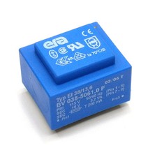 ERA EI38/13,6 Trasformatore Incapsulato 3,2VA Primario 115V, Secondario 18V