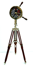Antico telegrafo sala macchine nautica marittima 38" nave marina con treppied...