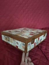 scatola regalo bottiglie vino vintage interno rivestito